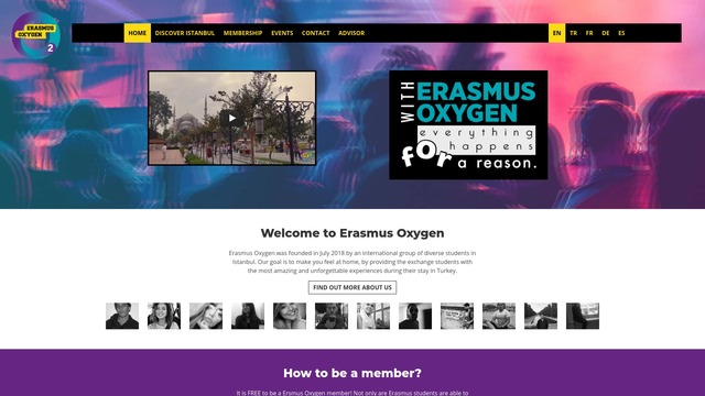 Erasmus Oxygen Website