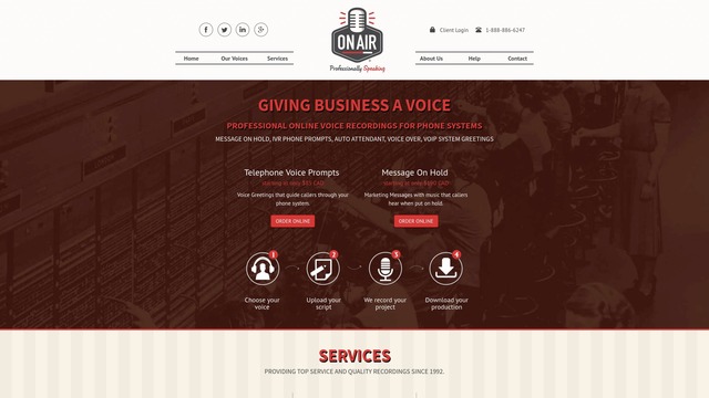 On Air Website & Backend